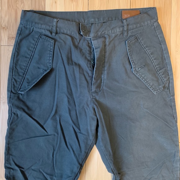 SOLD! - ASOS GREEN HAREM BUTTON UP PANTS - Picture 4 of 8